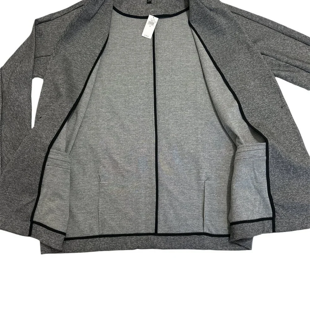 *NWT, Express, Women, Collarless Blazer, Black & White, Sz M - Picture 6 of 9